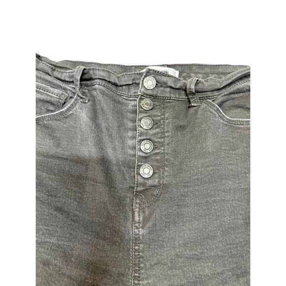 Mudd Button Fly Black Jeggings Stretchy Pockets Size 15 - Picture 3 of 8